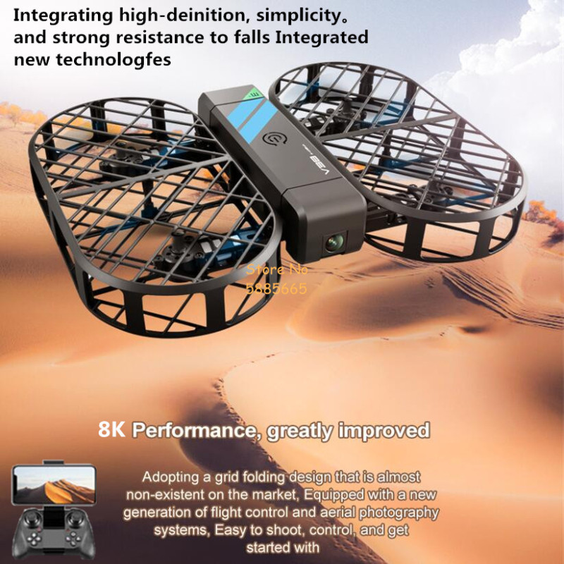 Rc Helicopter Electric - 8K HD-camera 360° ° Bescherming Optische