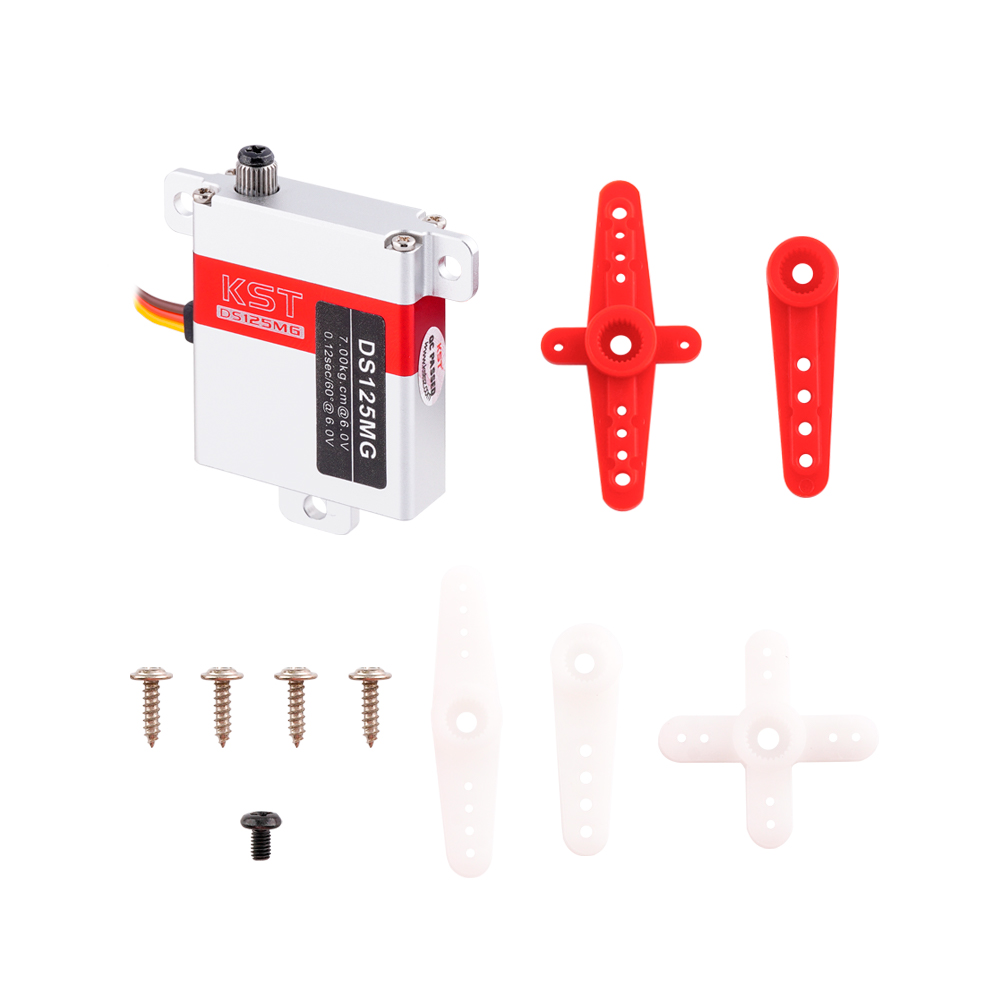Rc Helicopter Servo - KST DS125MG 6V 10mm Hoog Koppel