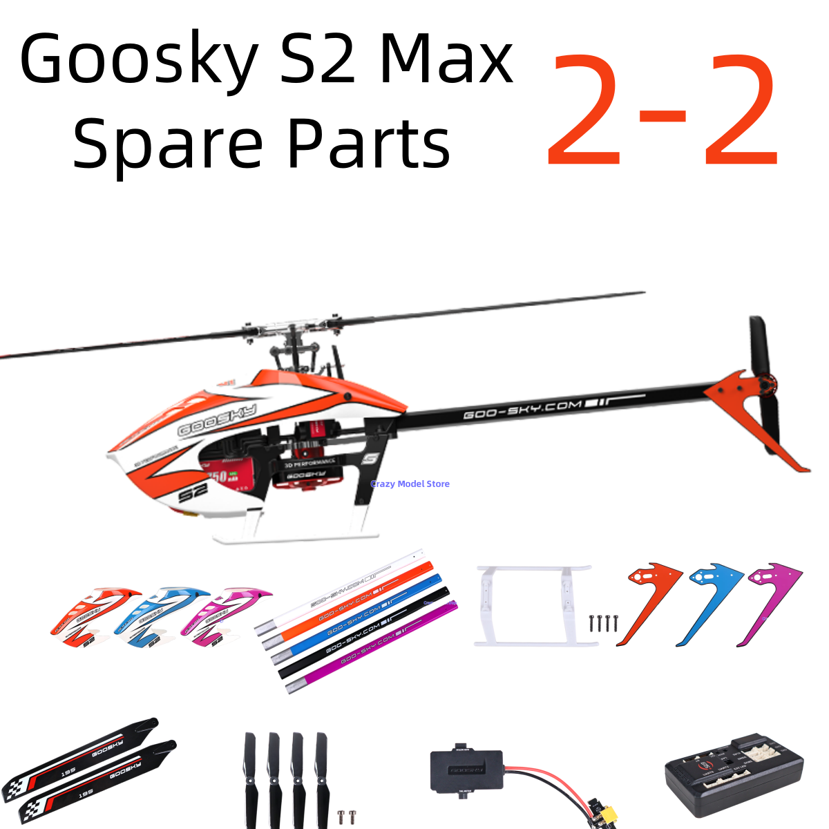 Rc Helicopter Bag - Op voorraad Goosky S2 Max BE