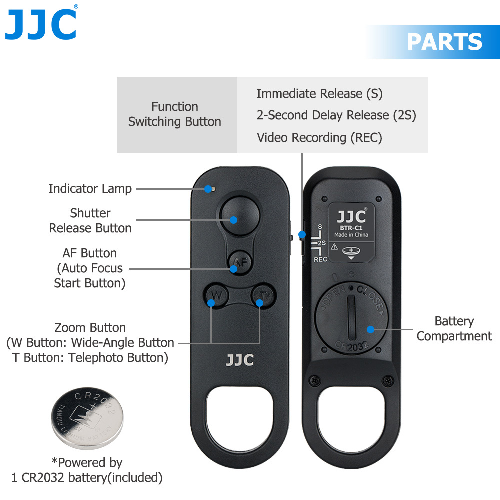JJC BR-E1 Bluetooth-afstandsbe - Canon Camera Eos R8 recensie en prijs